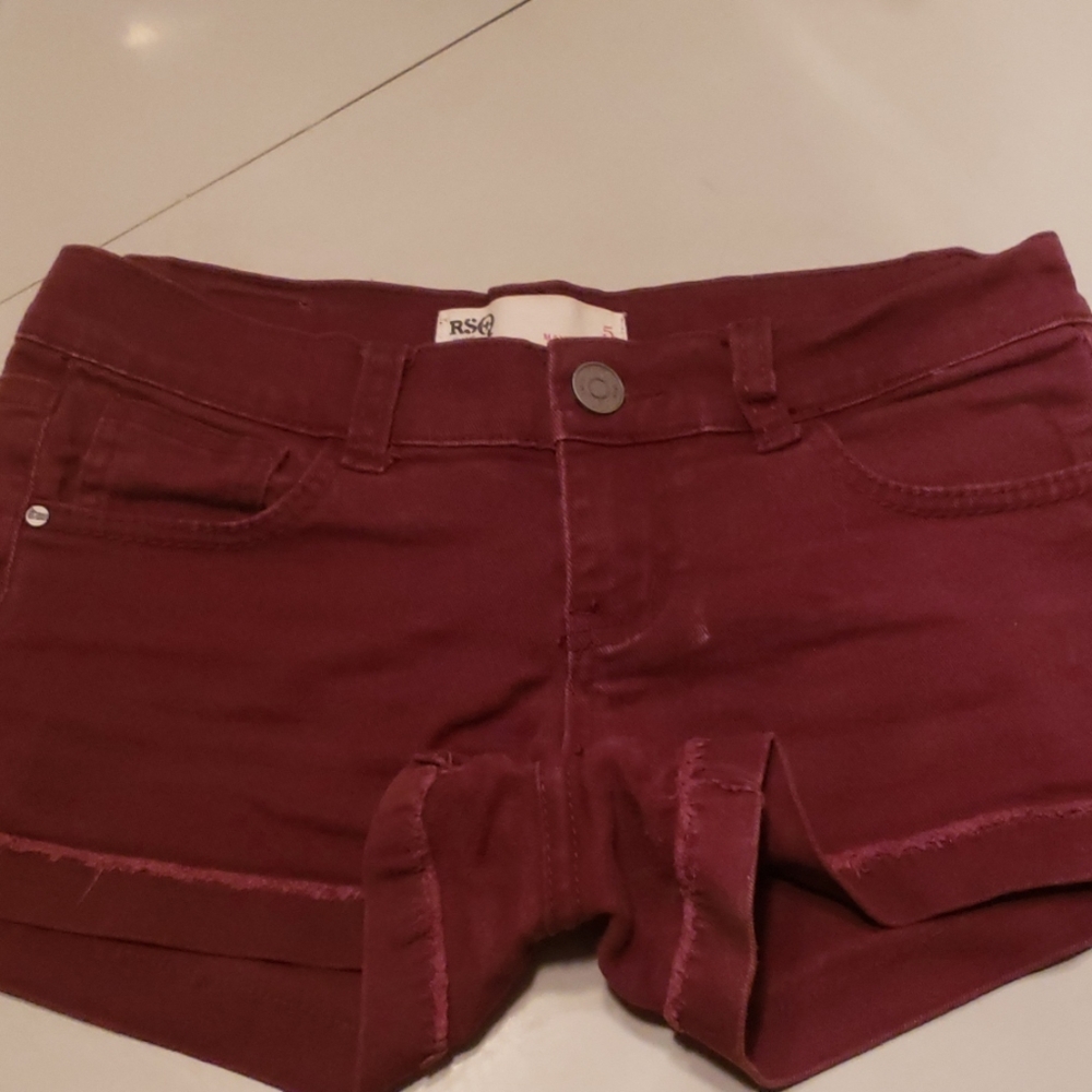 Maroon shorts